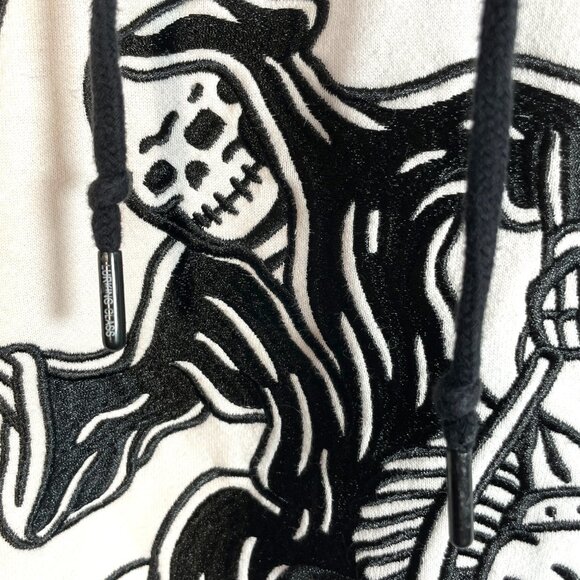 Lurking Class Hoodie Sweatshirt LARGE Sketchy Tank Stallion Black & White EUC - Picture 3 of 8